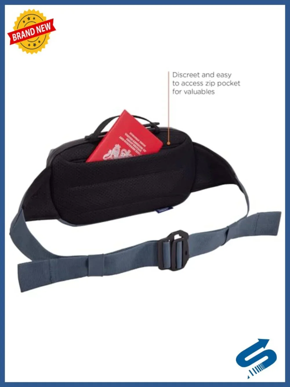 Recycled Polyester Waxed Canvas Sling Bag Crossbody Hip Pack